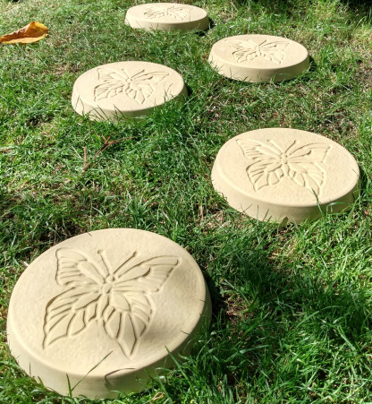 Butterfly Stepping Stones Buff Colour
