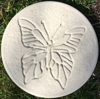 Butterfly Stepping Stones in White Colour