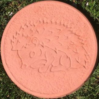 Hedgehog Stepping Stones in Terracotta Colour
