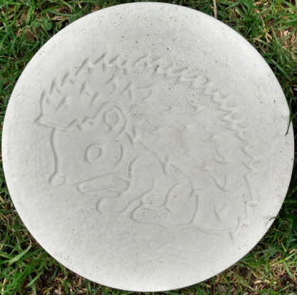Hedgehog Stepping Stones in White Colour