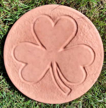 Clover Stepping Stones in Terracotta Colour