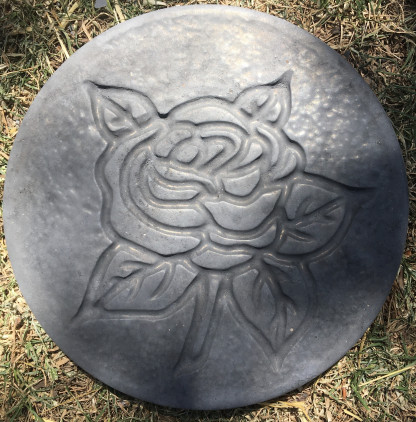 Rose Stepping Stones in Charcoal Colour
