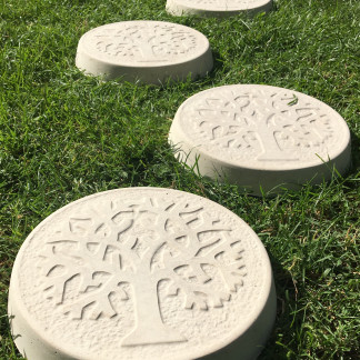 Tree of Life Stepping Stones White