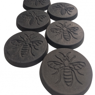 Bee Garden Stepping Stones Charcoal Pack of Six
