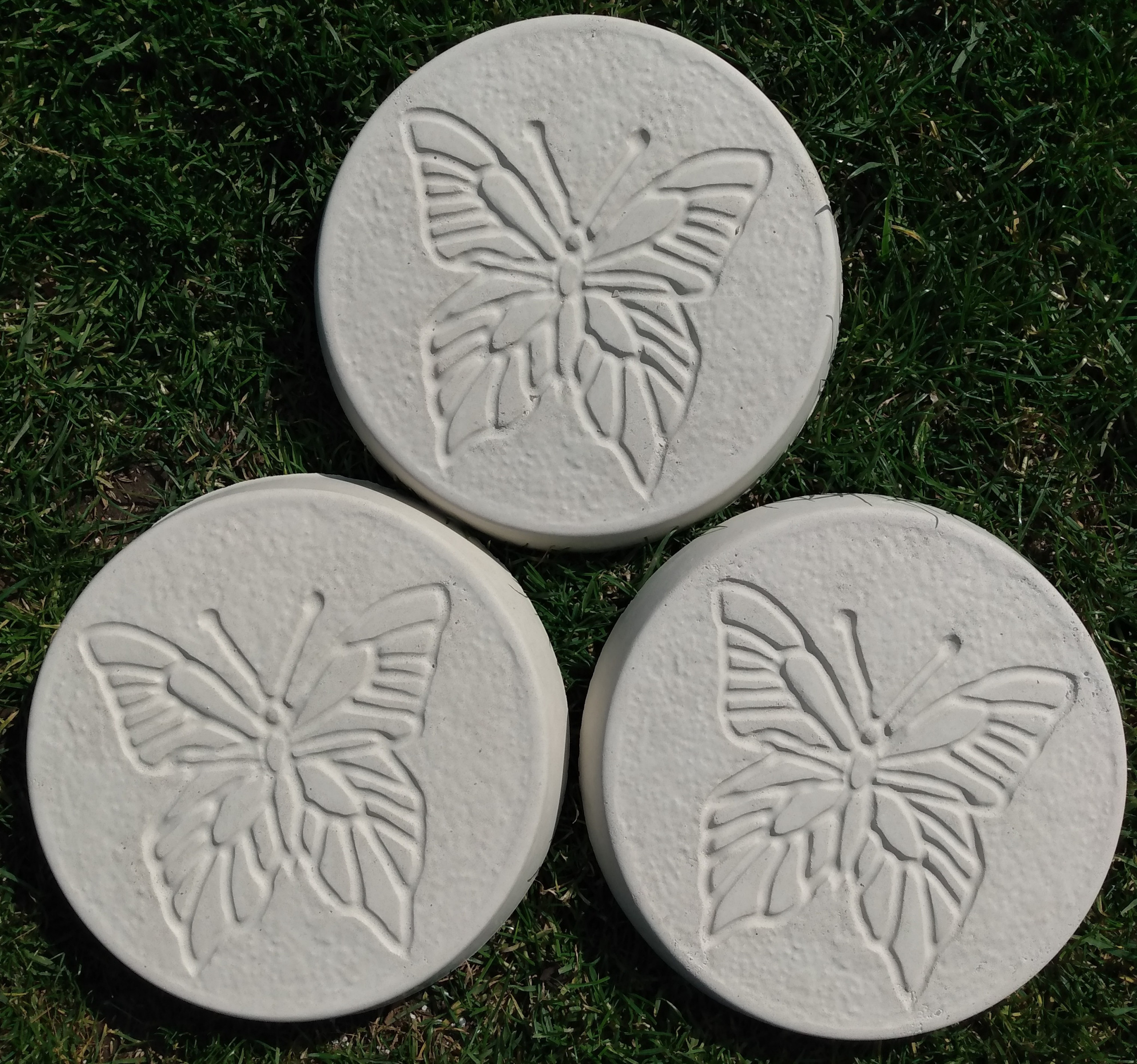 Butterfly Garden Stepping Stones, White