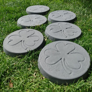 Clover Garden Stepping Stones Charcoal