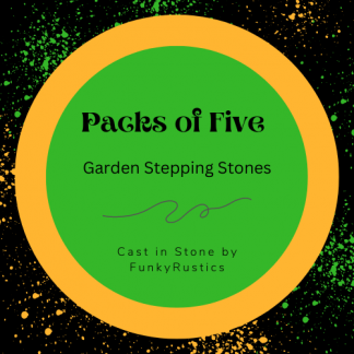 Packs of Five Garden Stepping Stones