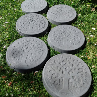 Tree Of Life Garden Stepping Stones Charcoal